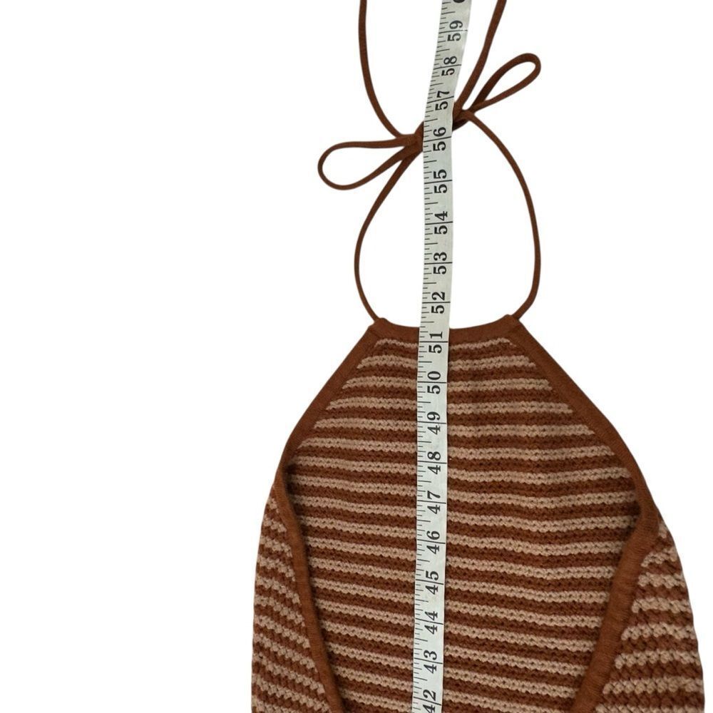 Ronny Kobo Clarice Strioed Knit Halter Dress, XS - Picture 9 of 9
